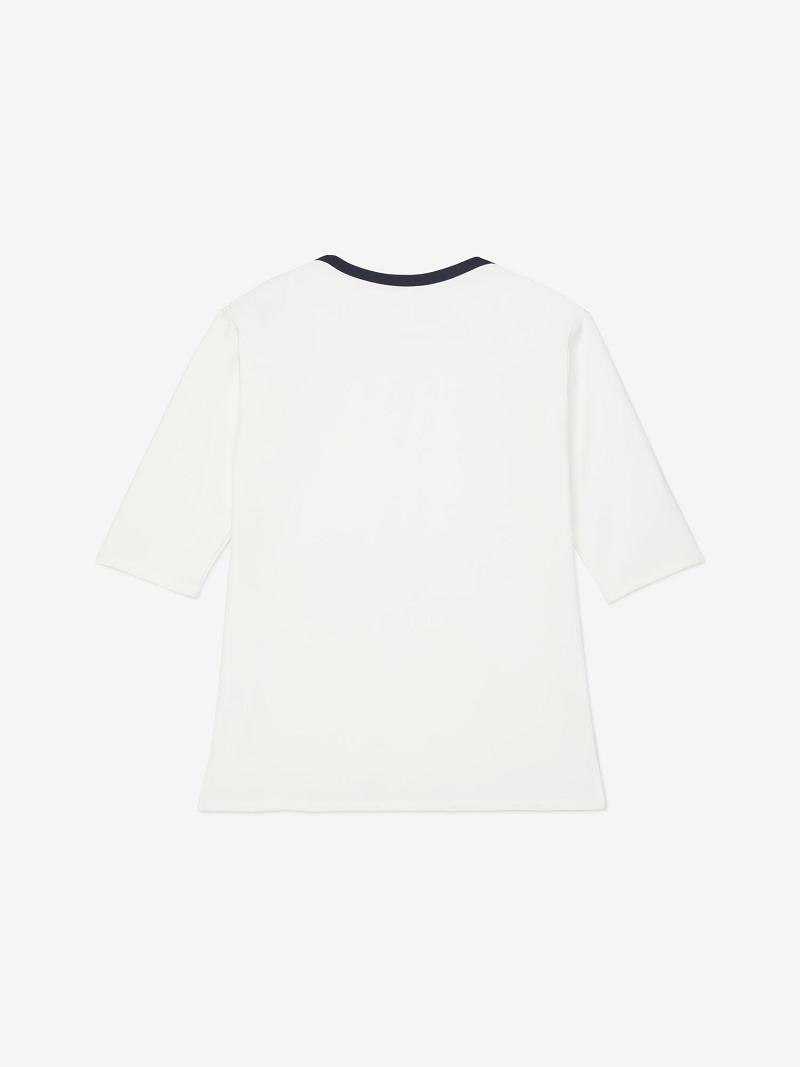 Női Tommy Hilfiger Essential Solid Ponte Boatneck Tunic Felsők Fehér | HU 495SGL